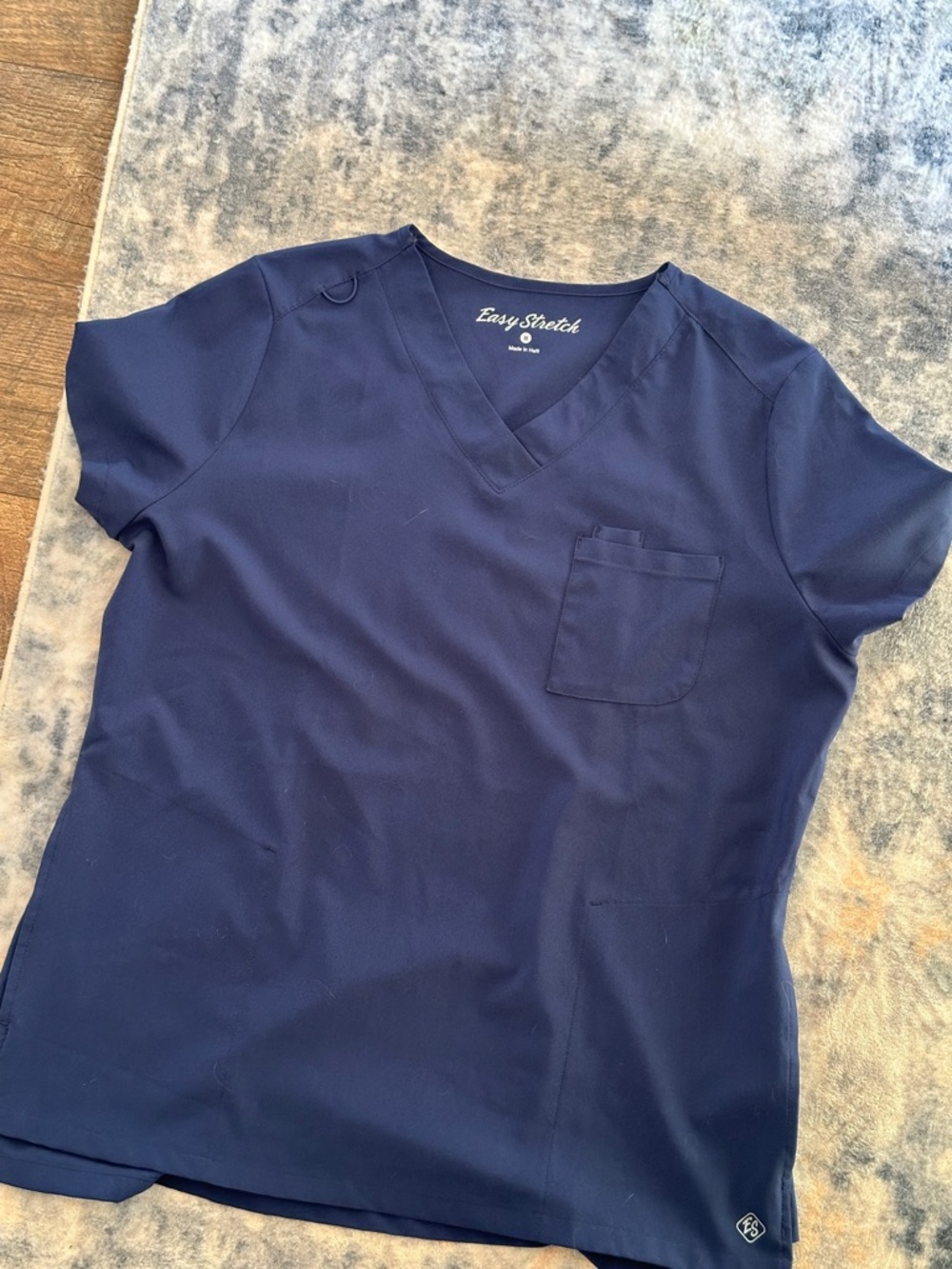 Easy Stretch Women's V-Neck Scrub Top - Navy
